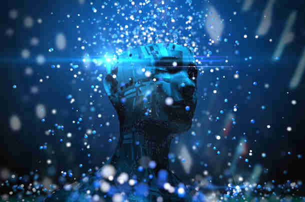 Close-up van AI-project