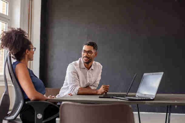 Overleg in de boardroom